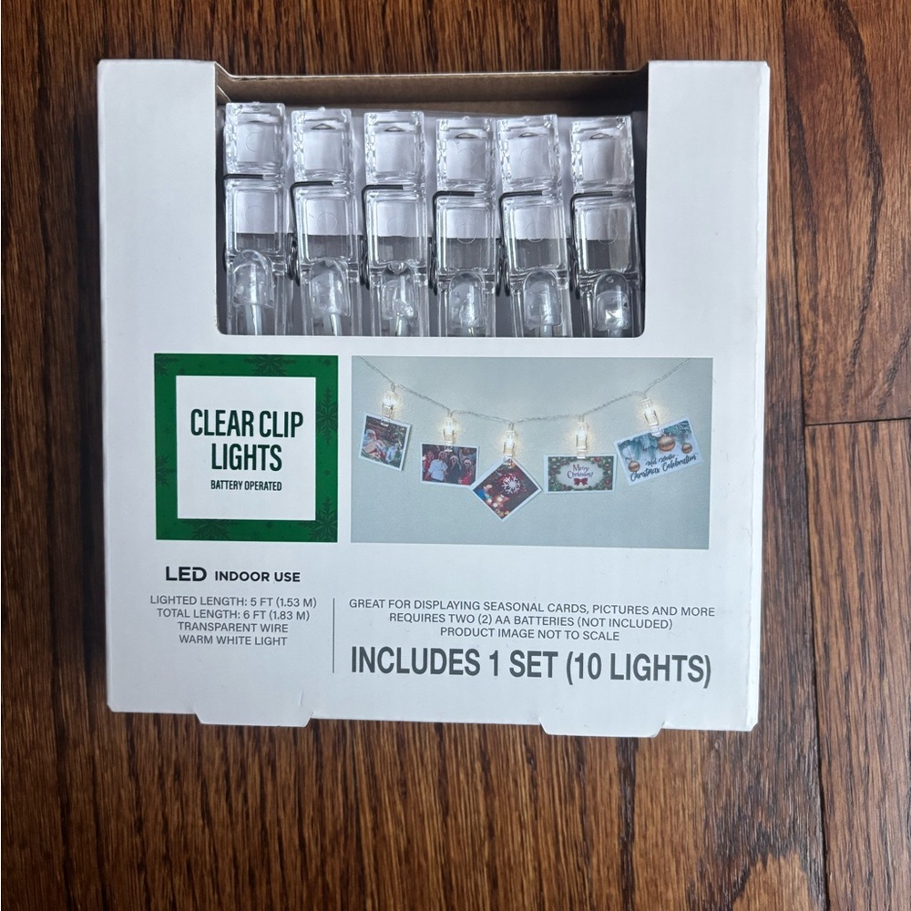 Clear Clip LED String Lights